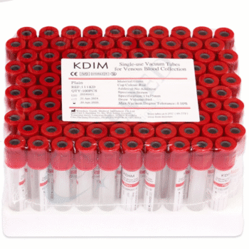 Tubes à Vide Stériles – Collecte Sécurisée de Sang avec Additifs Spécifiques